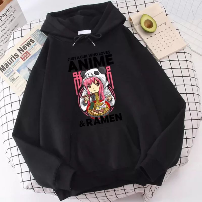 Ramen hoodie sweater anime cewek