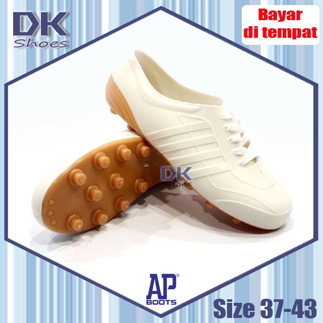 AP 969 Putih Pentil 37-43 / Sepatu Pool Bola Tani Kebun Outdoor / Sepatu Karet / Sepatu Tahan Air