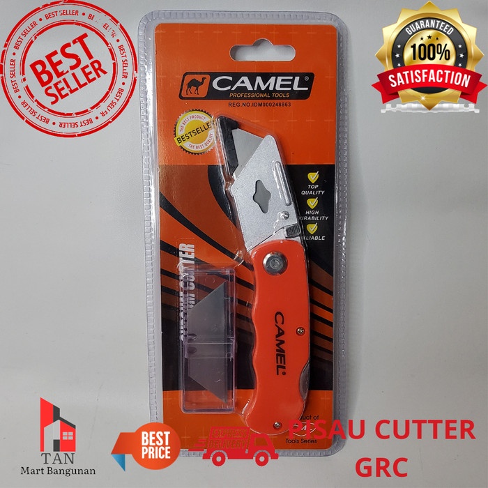 

Hemat Cutter Pisau Gypsum Akrilik Foldable Knife Cutter Potong Grc Camel Limited