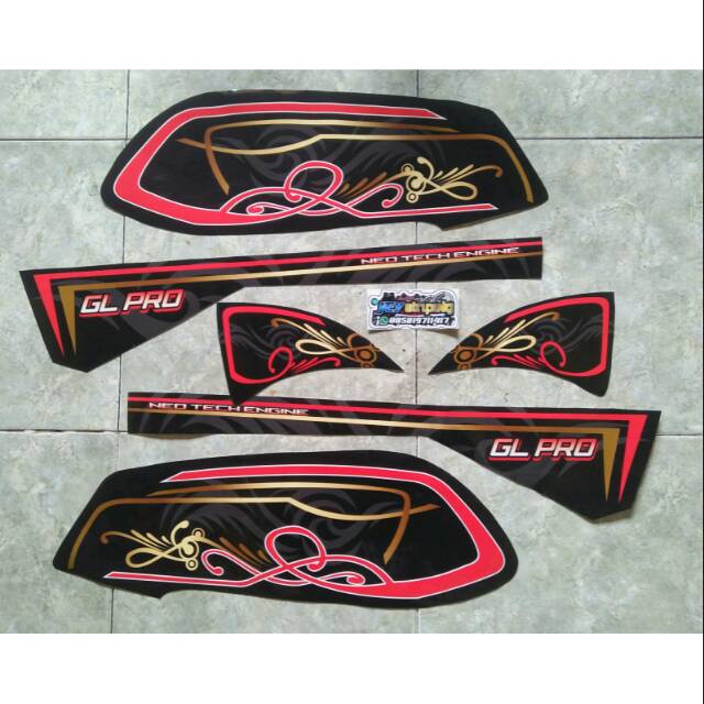 Striping HONDA GL PRO list batik 2549