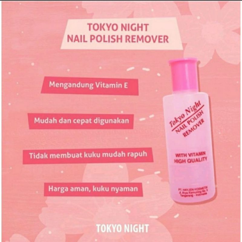 PEMBERSIH KUTEK | NAIL POLISH REMOVER | ANJALY | TOKYO NIGHT