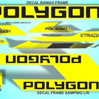 Kualitas Terbaik Decal Stiker Sepeda Polygon  Xtrada 