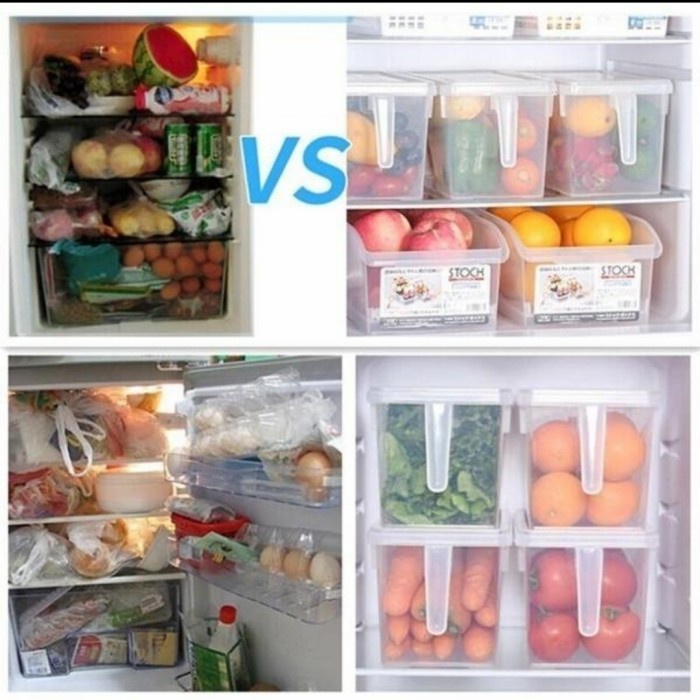 Kitchen Storage Food Box Organizer Kulkas / Kotak Penyimpanan Makan