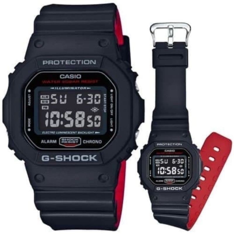 JAM TANGAN DIGITAL G-SHOCK DW 5600 KOMBINASI FREE BOX ANTI AIR DUAL COLOR