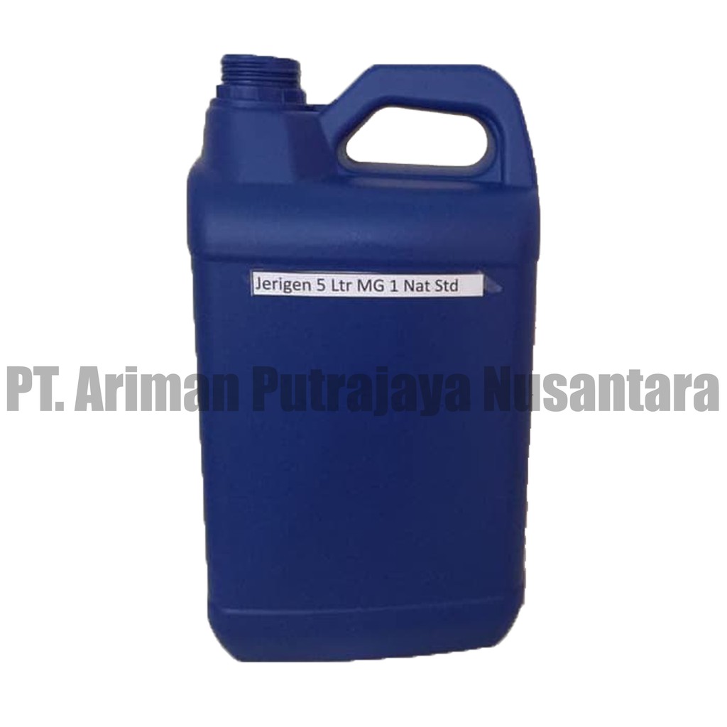 Jerigen 5 liter Biru Baru - Tutup Segel