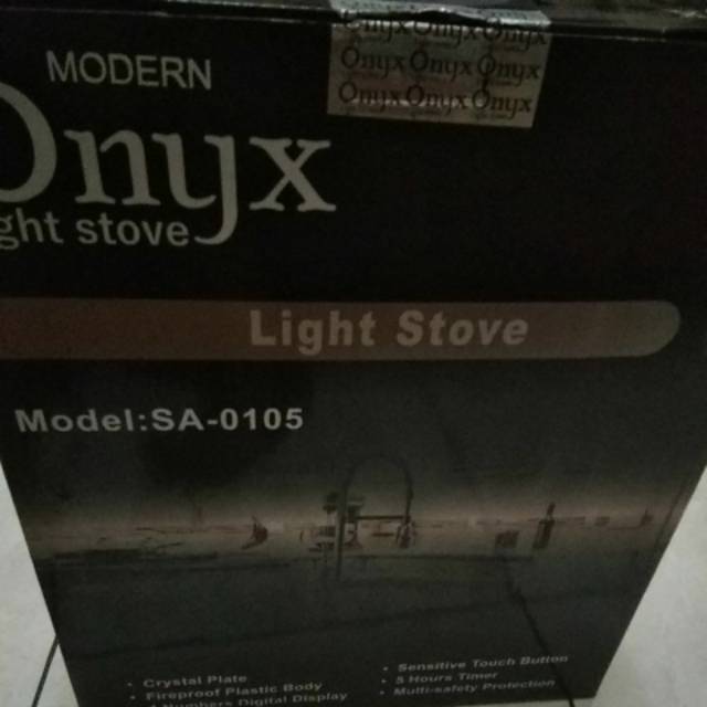 Modern Onyx Light Stove Model SA-0105