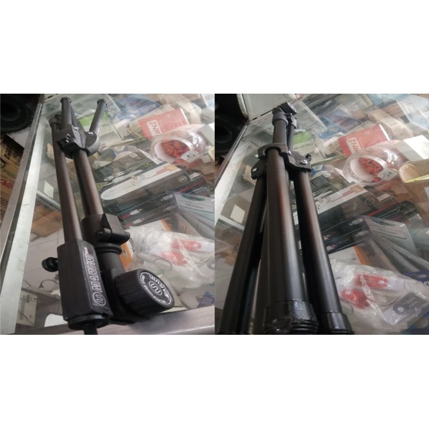 OBRAL Stand Mic PANJANG Maruni Free Holder bahan TEBAL HITAM TERMURAH BERDIRI stand microphone panjang