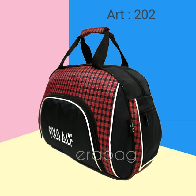 Tas travel bag jinjing polo AL'F tas pakaian murah