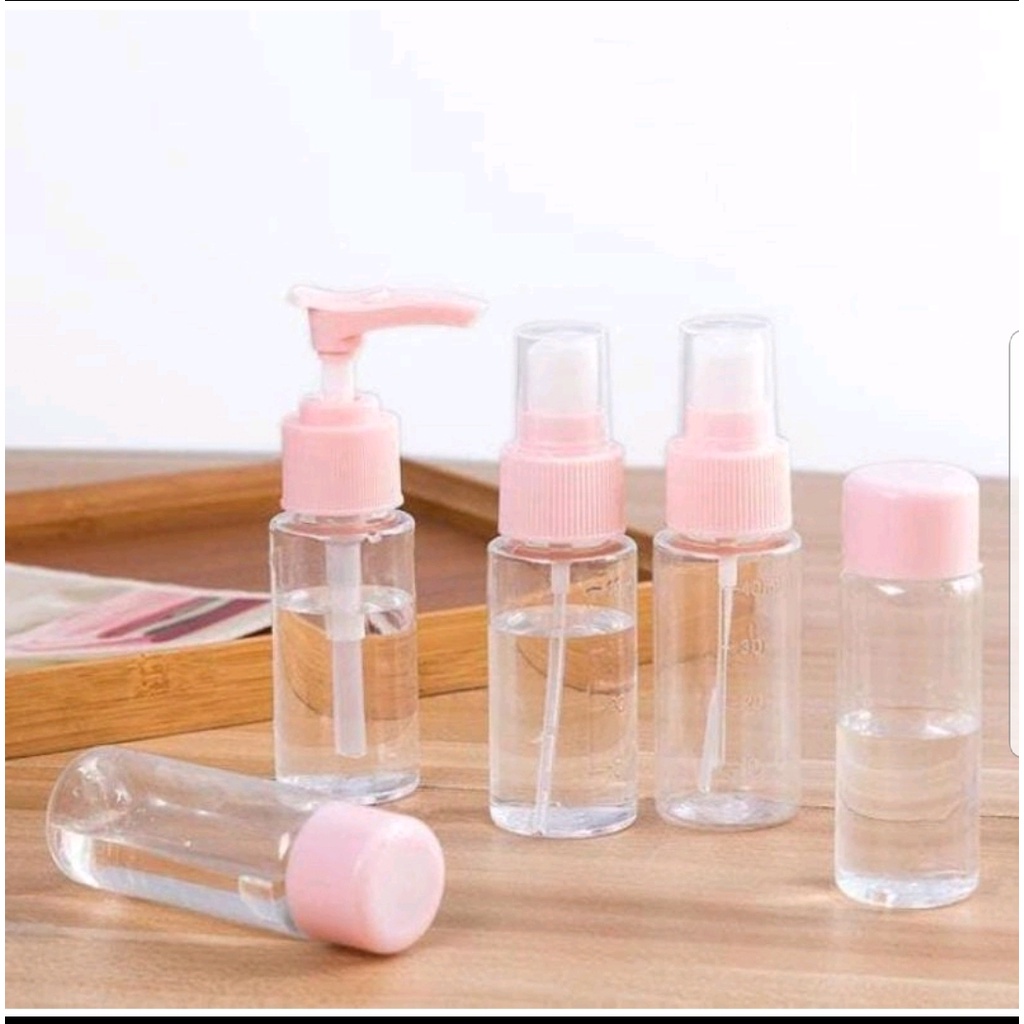 BOTOL REFILL SET 5 IN 1 TRAVEL TOILETRIES KIT
