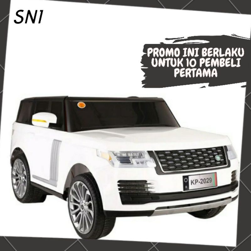 Mainan Anak Cewek Cowok Laki Perempuan Mobil Mobila Aki Range Rover 2 Seat