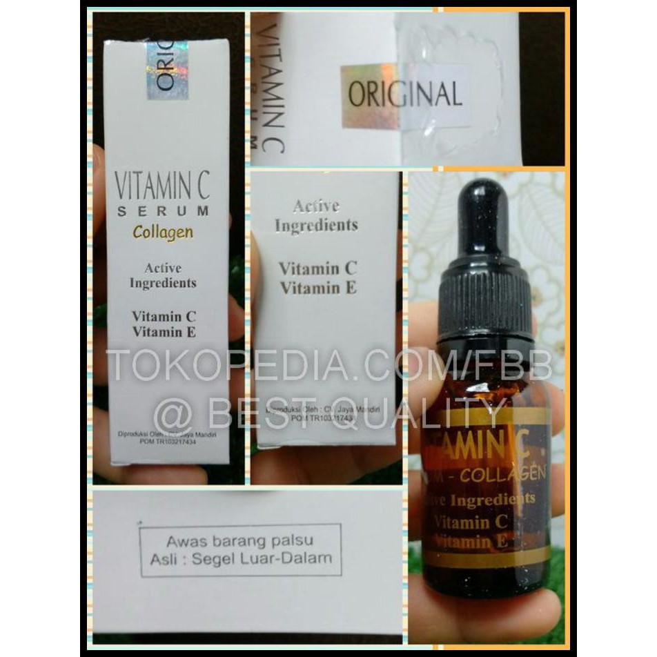 TERBARU SERUM VIT C + E + COLLAGEN / COLAGEN / KOLAGEN !!!