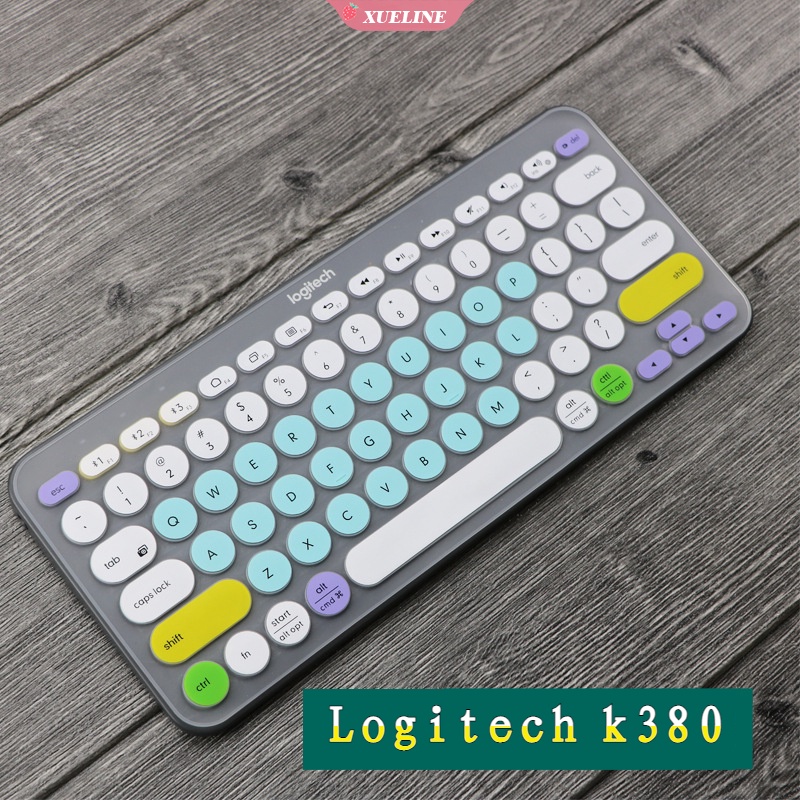 Logitech k380 film Pelindung keyboard full cover Anti Air / Debu Tipis Transparan (ZXL)