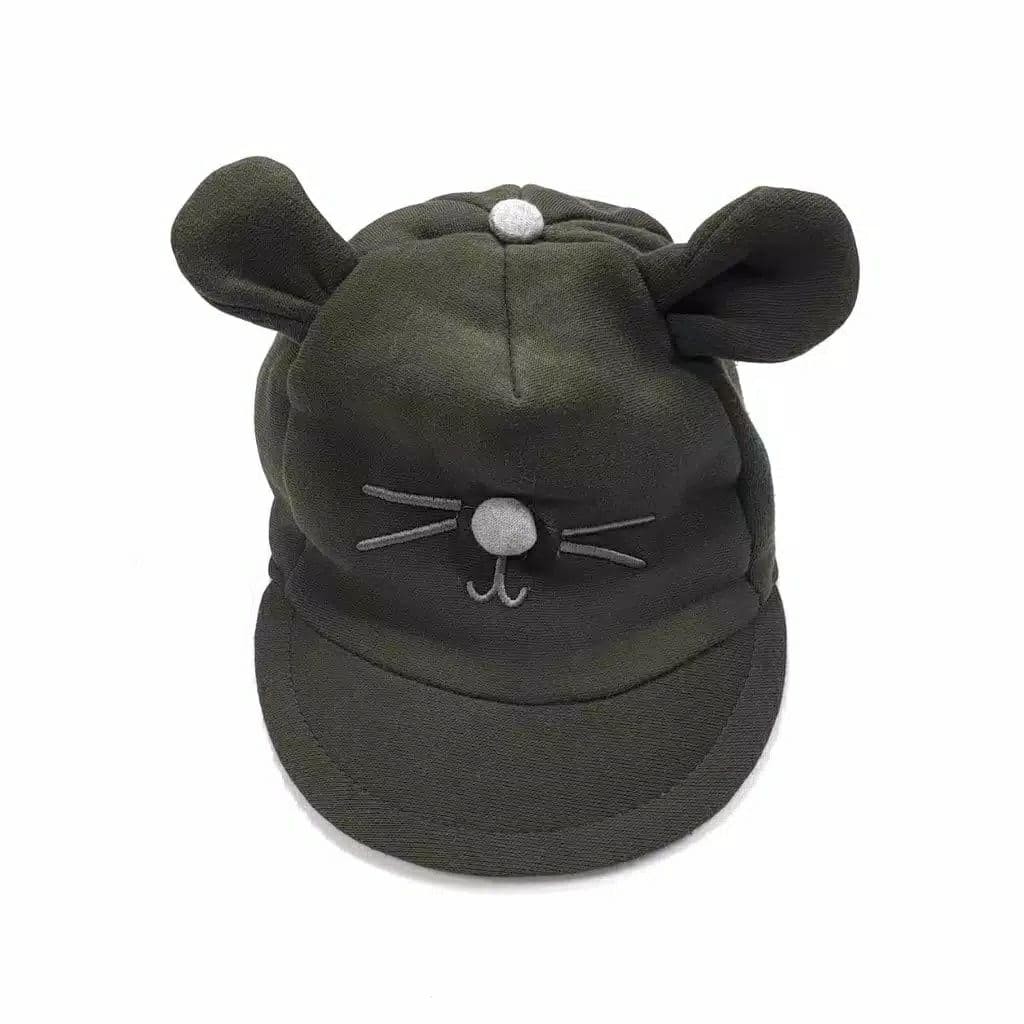 Maxkenzo Topi Weasel 1 - 3 Tahun Topi Anak BerKualitas-Hijau Lumut