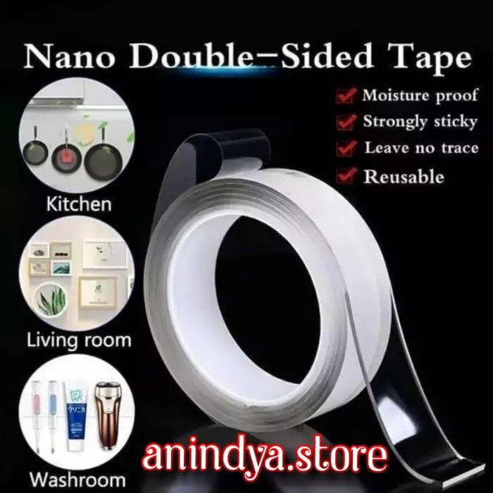 

Nano Magic Double Tape Bening Tahan Air 30mm x 2m Acrylic Washable