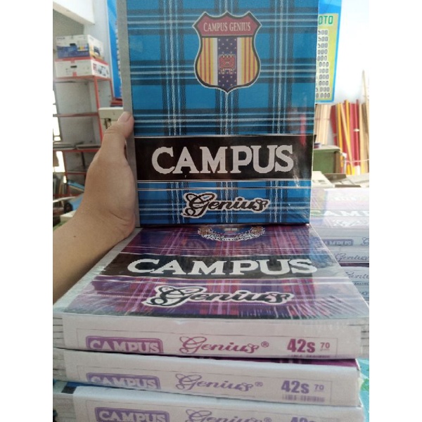 

BUKU TULIS CAMPUS ISI 38 LEMBAR UKURAN KWARTO ( A5 / standar buku tulis pendek) 1 PAK ISI 10 PCS