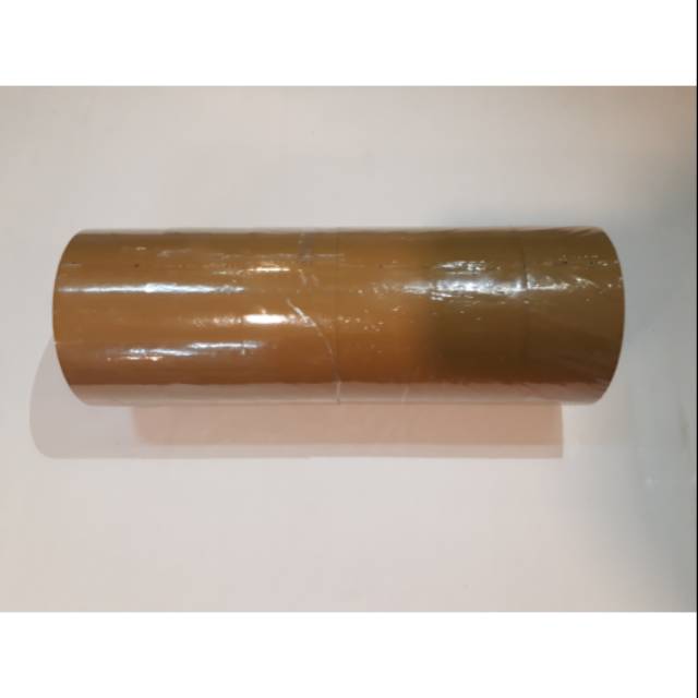 

Lakban coklat plakban warna coklat 2" isi 6roll