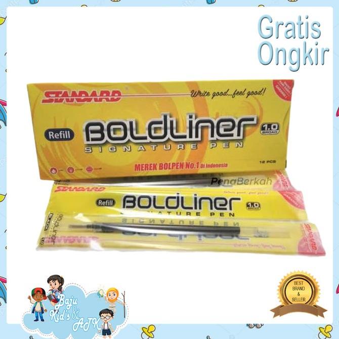 

Office & Stationery | Alat Tulis | Isi / Refill Pulpen Standard Boldliner (12Pcs) | Best Seller