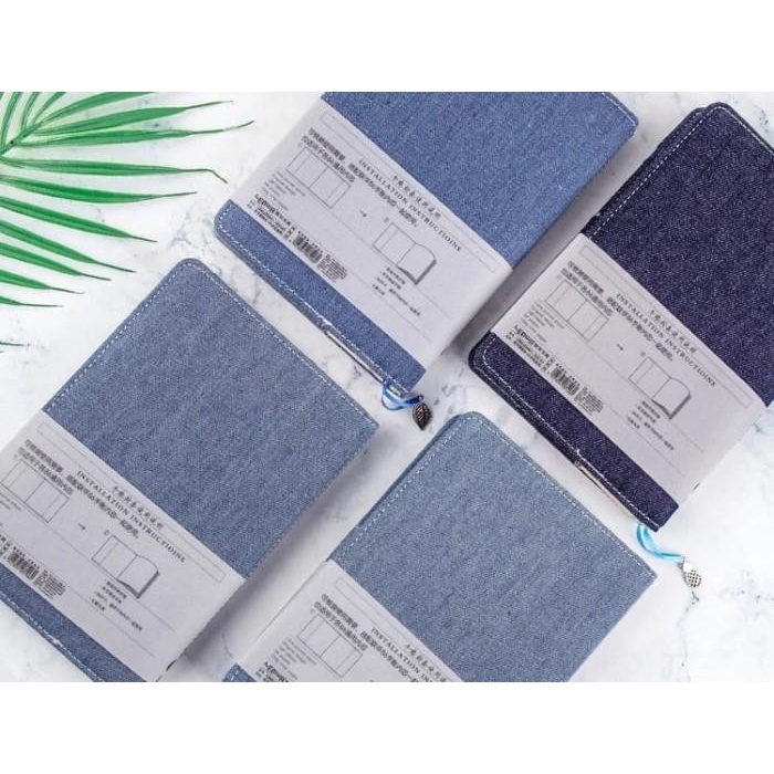 

Diary | Buku Tulis / Notebook Denim Jeans Hard Cover Buku Catatan Harian B6
