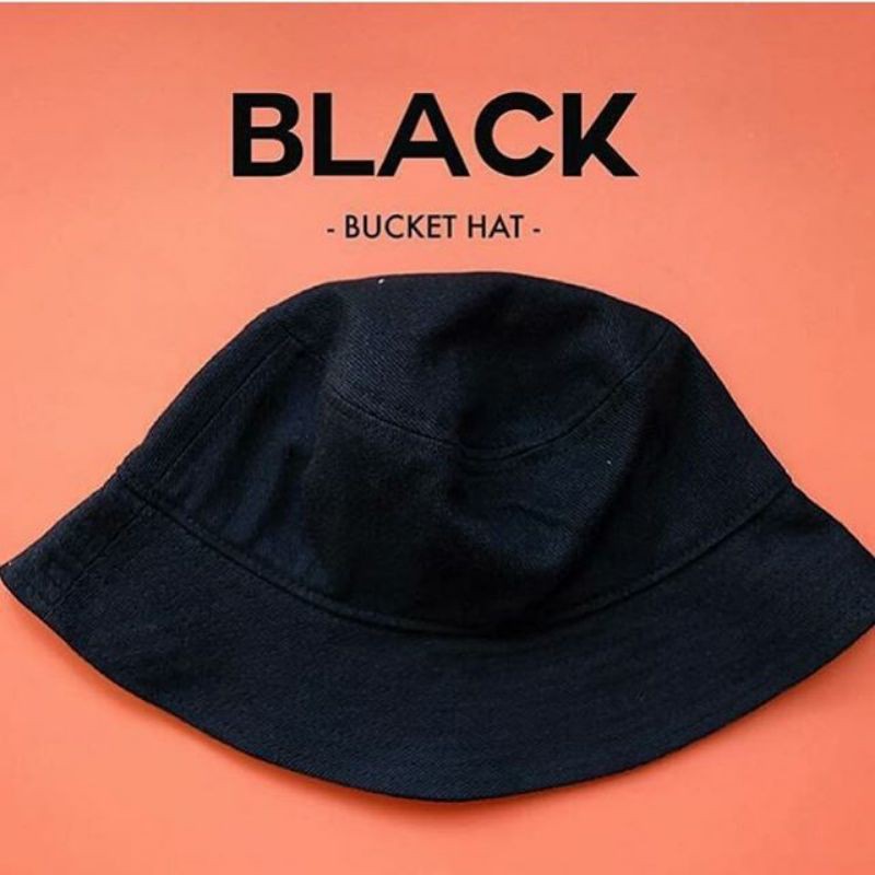 Korea topi polos bucket hat distro berkualitas bahan japan drill untuk pria dan wanita