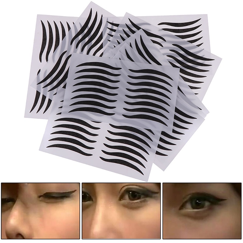 &lt; E2id &amp; &gt; 1pcs / Kantong Stiker Eyeliner Sexy Untuk Makeup Wanita