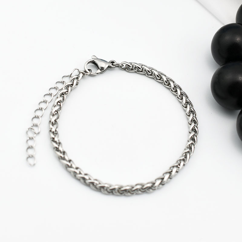 Gelang Rantai Bahan Titanium Steel Untuk Fashion