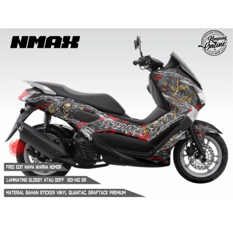 Sticker decal nmax Old full body motif Predator