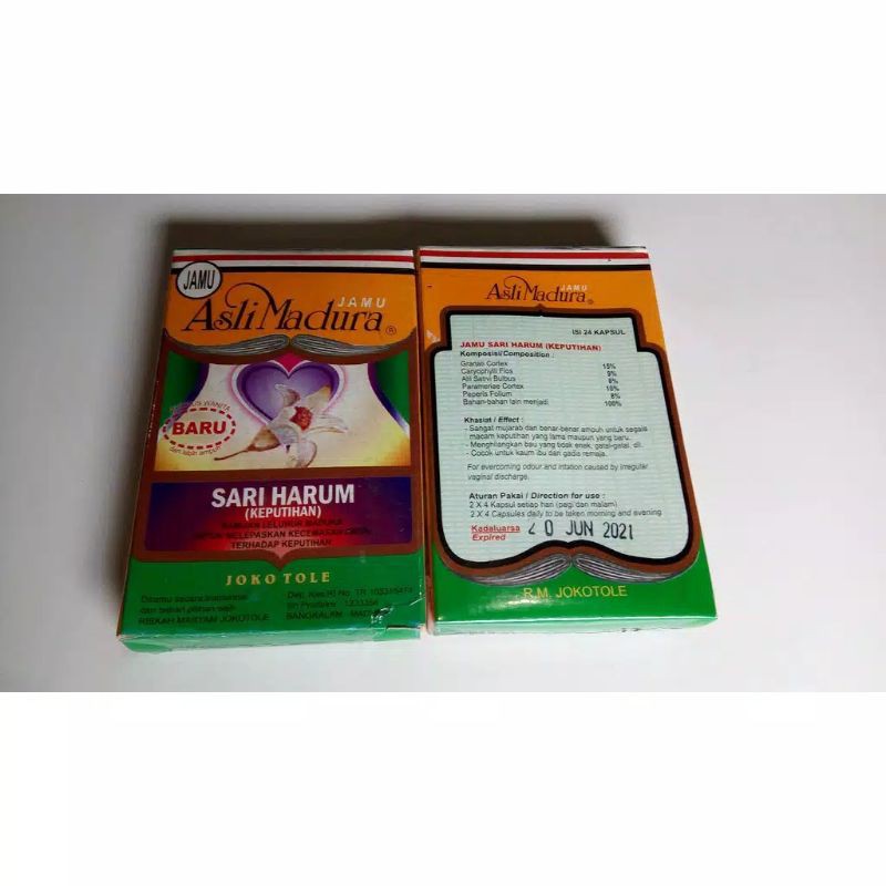 ASLI MADURA SARI HARUM (KEPUTIHAN ) CAP JOKOTOLE PER 1PCS