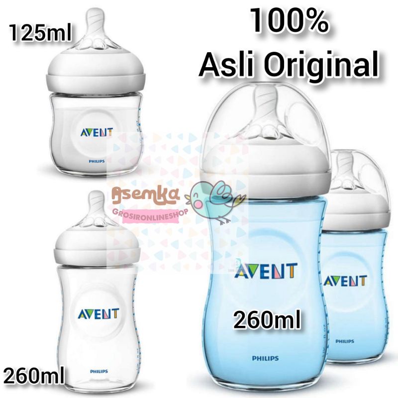 ORIGINAL ASLI! Botol Susu Philips Avent NATURAL125ML - 260ML