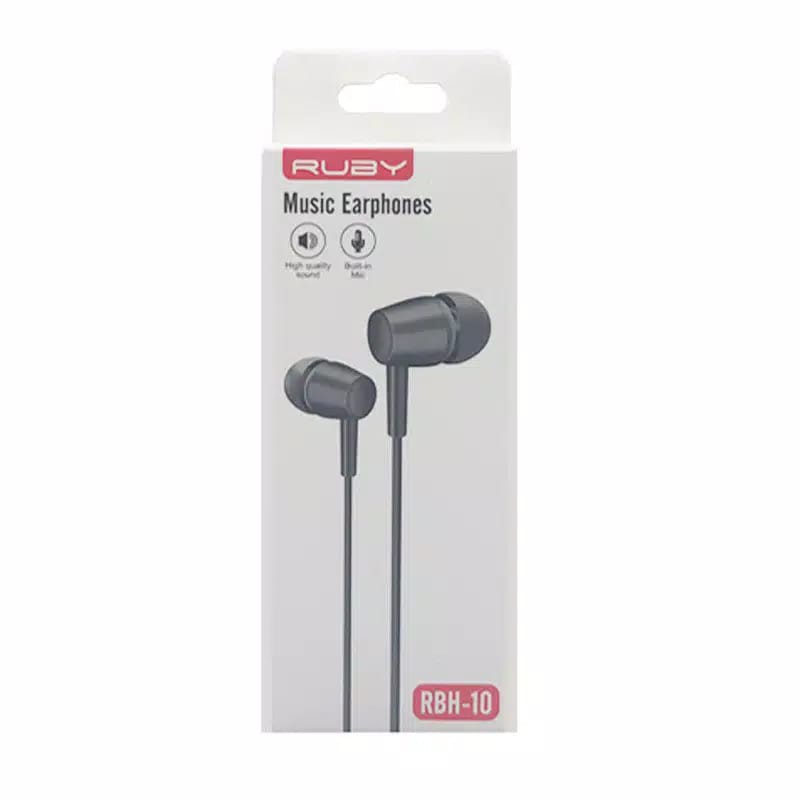 Handsfree Heandset Earphone LOGON RUBY RBH-10 Earphone Mega Bass Hifi Stereo Sound High Quality