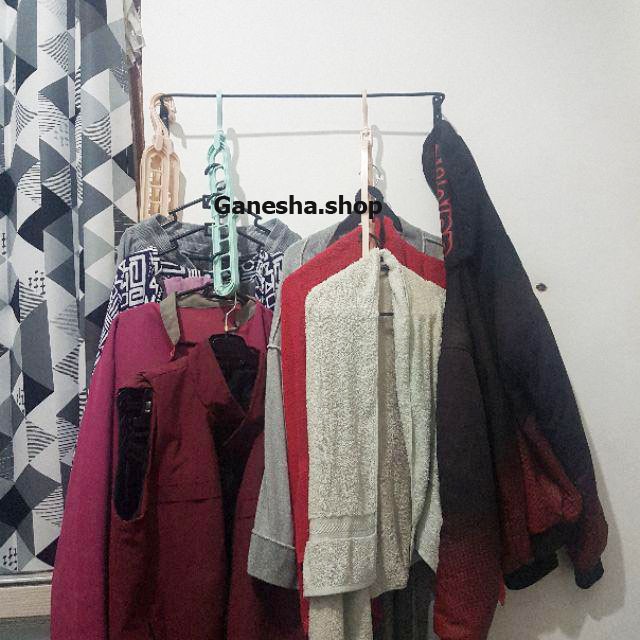 gantungan handuk, gantungan baju, jemuran baju, jemuran dinding