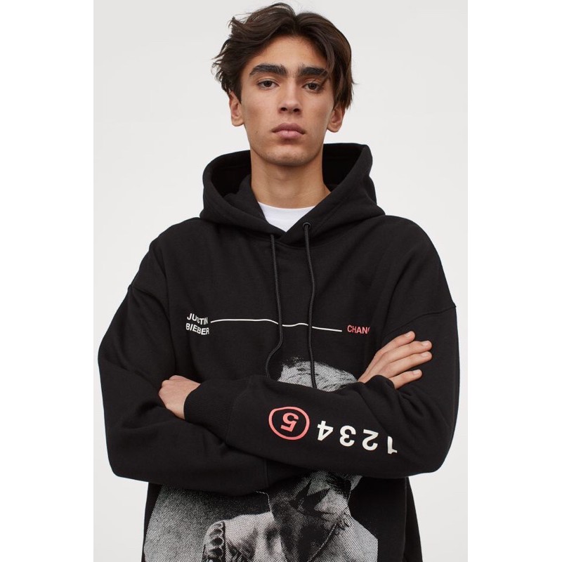 Hoodie H&M Justin Bieber Changes Black