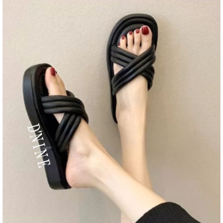 Sandal Wanita sandal wedges spon super ringan DN 01