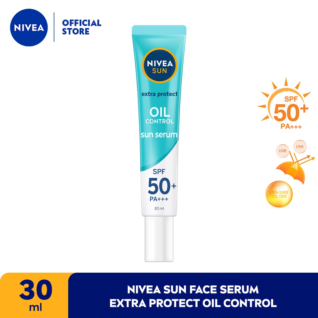 Foto NIVEA SUN Face Serum Extra Protect Oil Control SPF50+ PA+++ 30ml - Mengontrol minyak berlebih