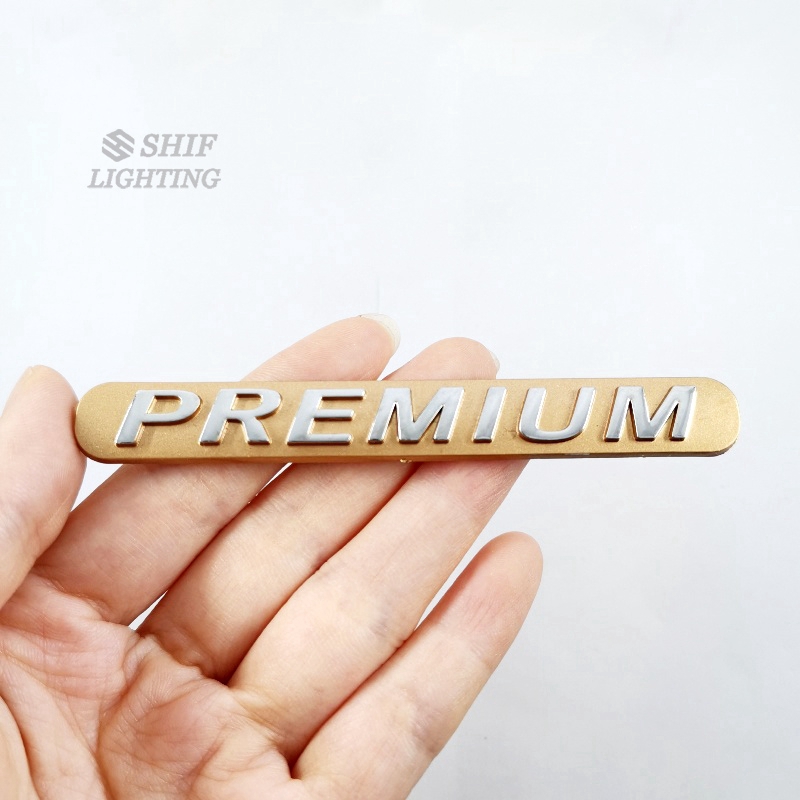 1pc Stiker Emblem Premium Pengganti Bahan Abs Untuk Mobil Universal