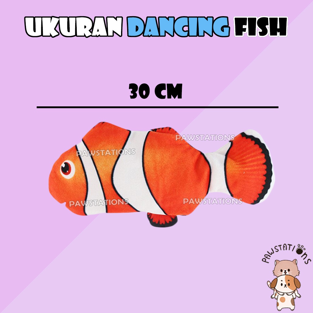 Ikan Mainan Kucing Bergoyang Ikan Bergerak Mainan Kucing Dancing Fish Cat Toy