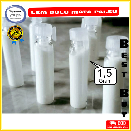 Lem Bulu Mata Palsu False Eyelash GLUE TAHAN LAMA TIDAK PERIH TIDAK BERBAU Murah 1,5 ml PUTIH