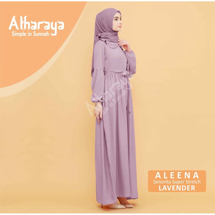 ALEENA Dress Gamis Terbaru Gamis Remaja Gamis Busui Premium By Atharaya