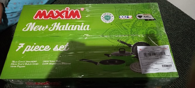 Maxim New Halania 7 Pcs Set . Panci Set 7 Pcs - Hijau . Baru & Original