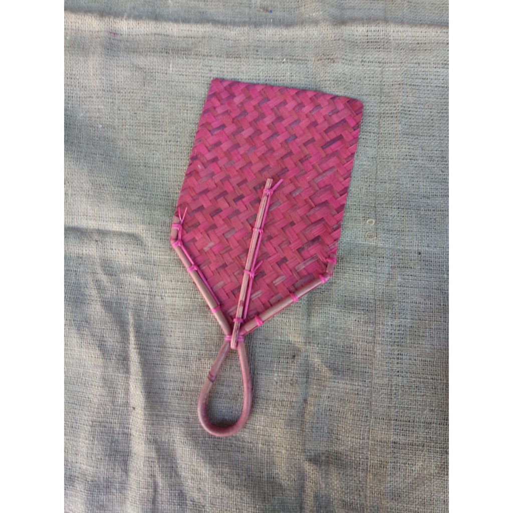 KIPAS WARNA | kipas anyaman bambu kipas bambu kipas manual kipas sate kipas anyam