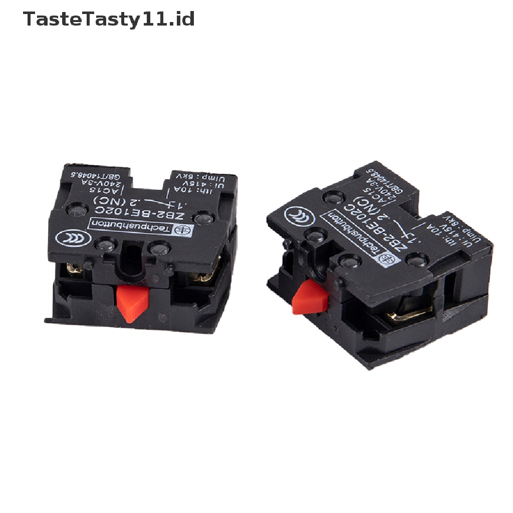 Tastetasty 2pcs Saklar Tombol Tekan XB2 ZB2-BE102C ZB2-BE101C