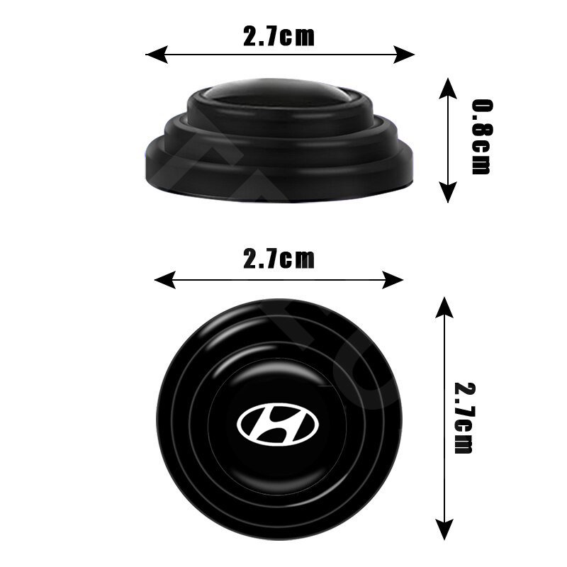 4/8/12 Pcs Bagasi Pad Pintu Shock Stiker Universal Absorber Buffer Bantal Peredam Suara Untuk Hyundai Getz Accent Atoz i20 Trajet H1 i10 Kona Santa Fe