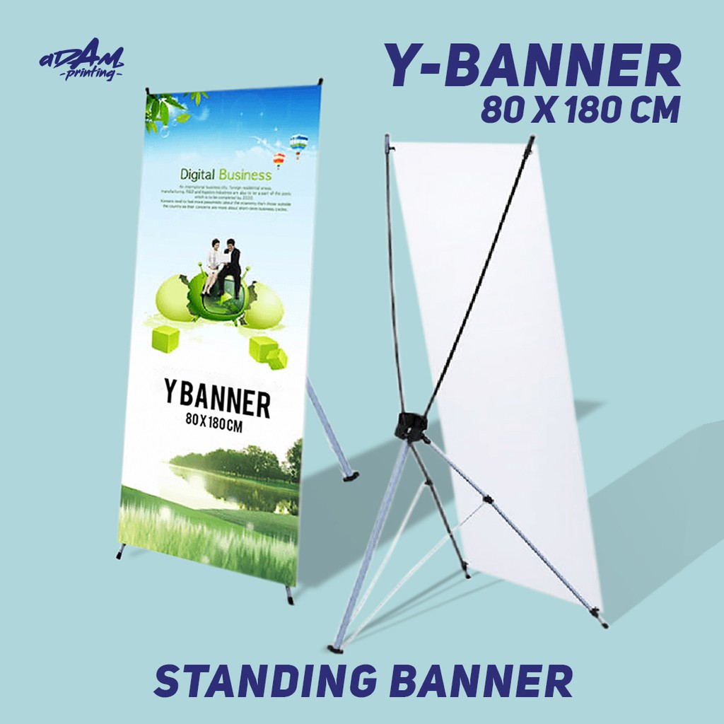 Y Banner Standing Banner 80 X 180 Cm Shopee Indonesia