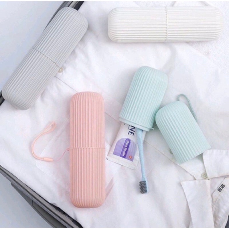 GS- KOTAK SIKAT GIGI ODOL TRAVEL PORTABLE - BIG TOOTHBRUSH CASE PASTEL