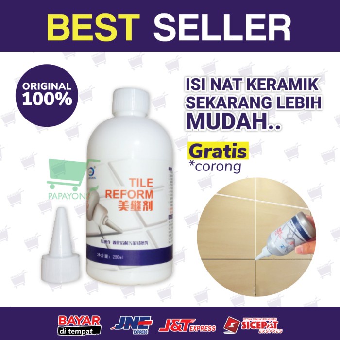 Cod Pengisi Nat Keramik Instant Anti Bocor Tile Reform Kamar Mandi Gwl Shopee Indonesia