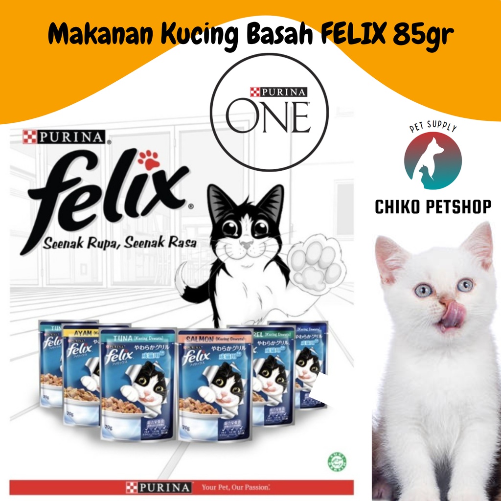 Makanan Kucing Basah FELIX 85gr | wet food cat FELIX 85 gr  FELIX As Good As It Looks