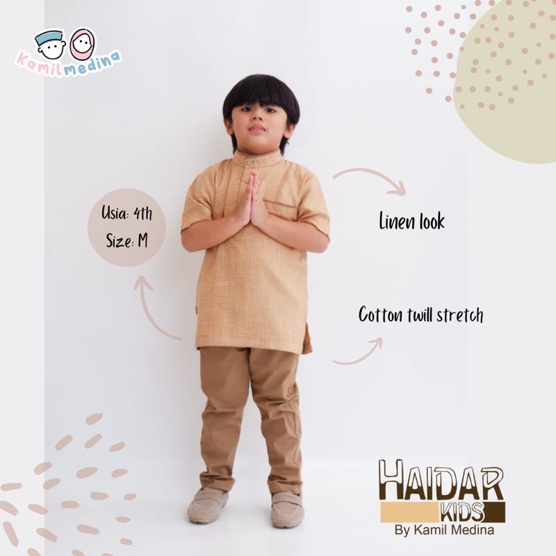 Setelan Kurta Anak Set Koko Haidar by Kamil medina