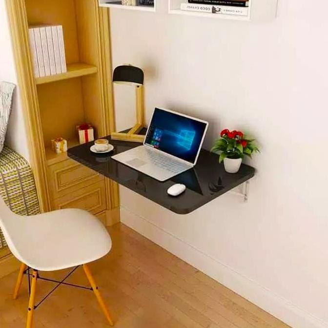 Sale Meja laptop lipat dinding Ambalan lipat Rak buku minimalis