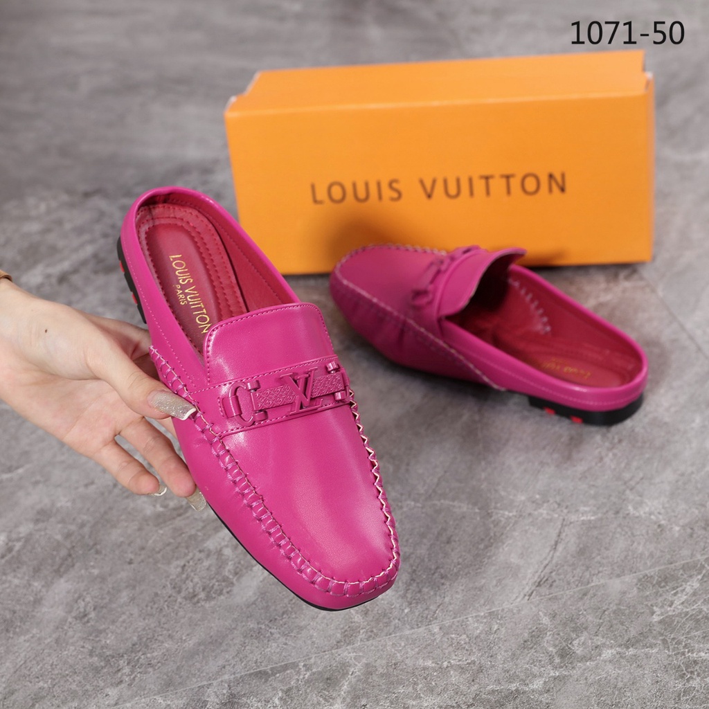 SHOES Leather Logo Flat Mules 1071-50