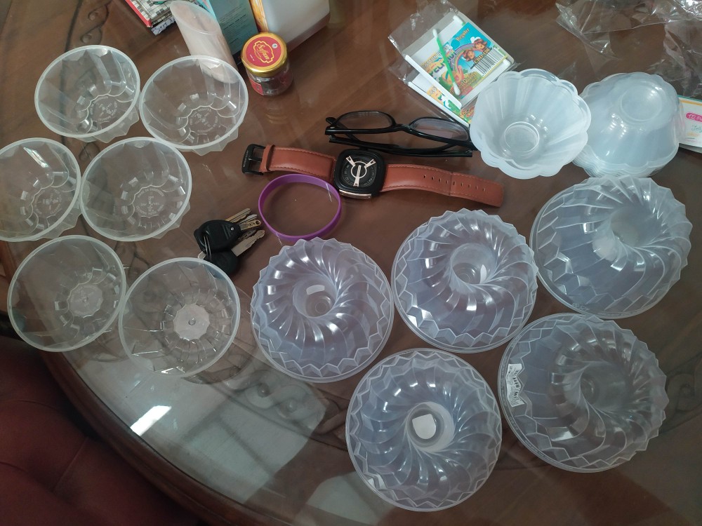 Cetakan Agar Puding Kecil 12 Pcs Green Leaf Robyn Jelly Mould 0952