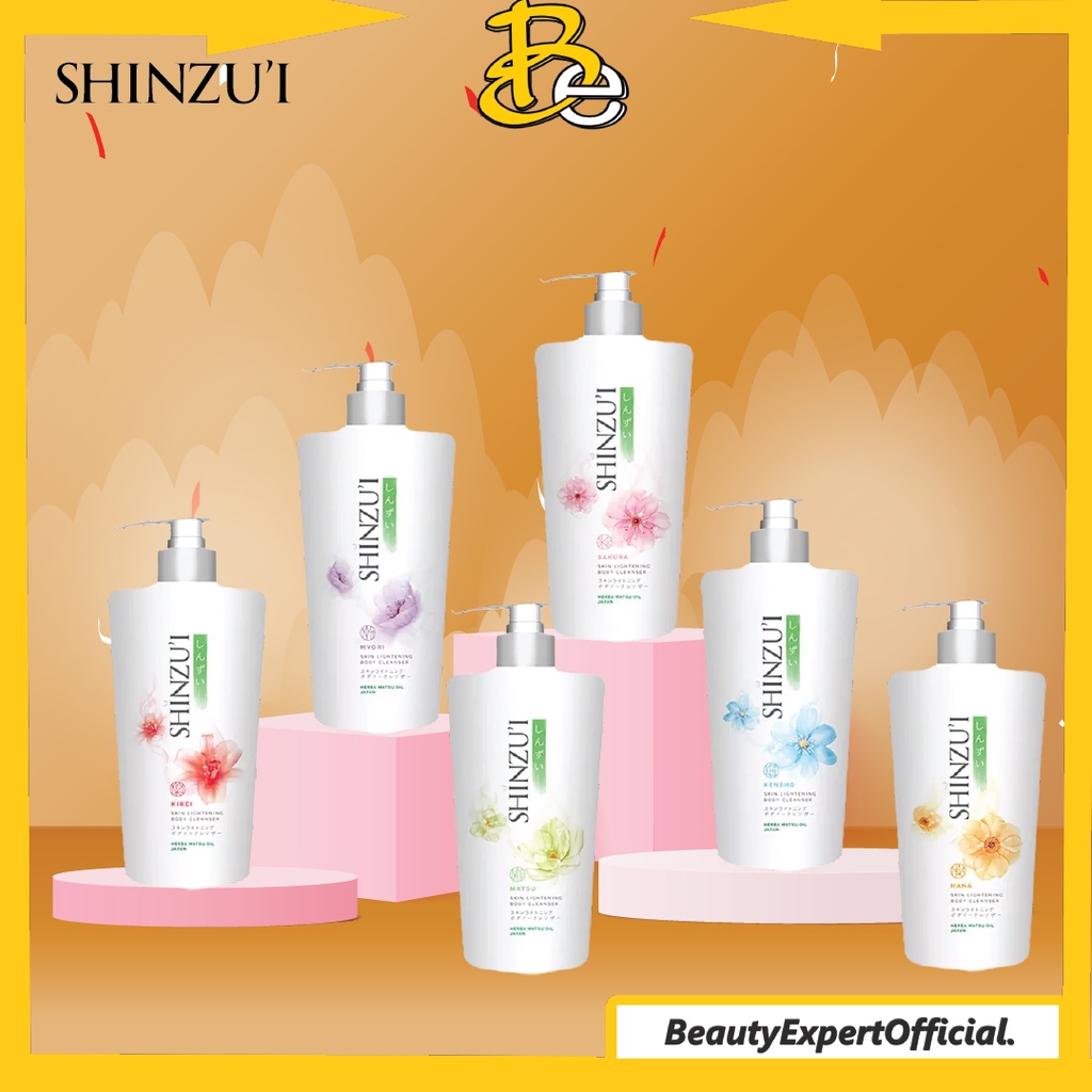 ⭐️ Beauty Expert ⭐️ Shinzui Sabun Cair Pump 480ml- Shinzui Body Cleanser Skin Lightening Body Wash Matsu Sakura Kensho Kirei Myori Hana